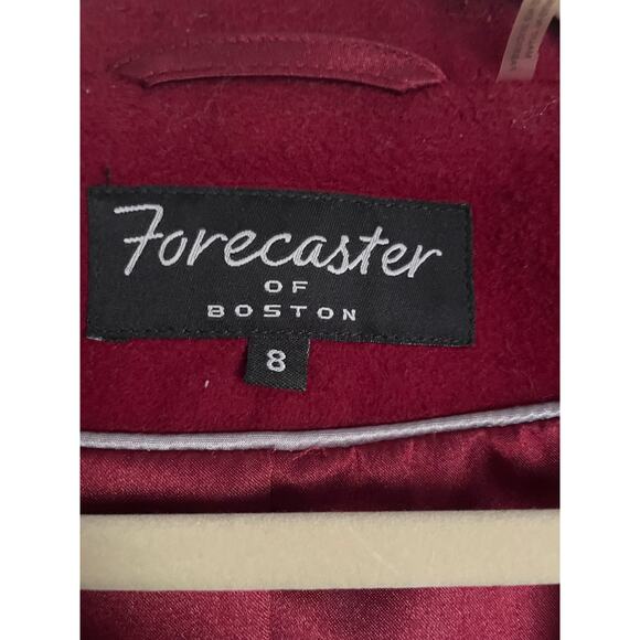 Red Wool Blend Women's Forecaster of Boston Coat. Size 8.  EUC. - Picture 6 of 7